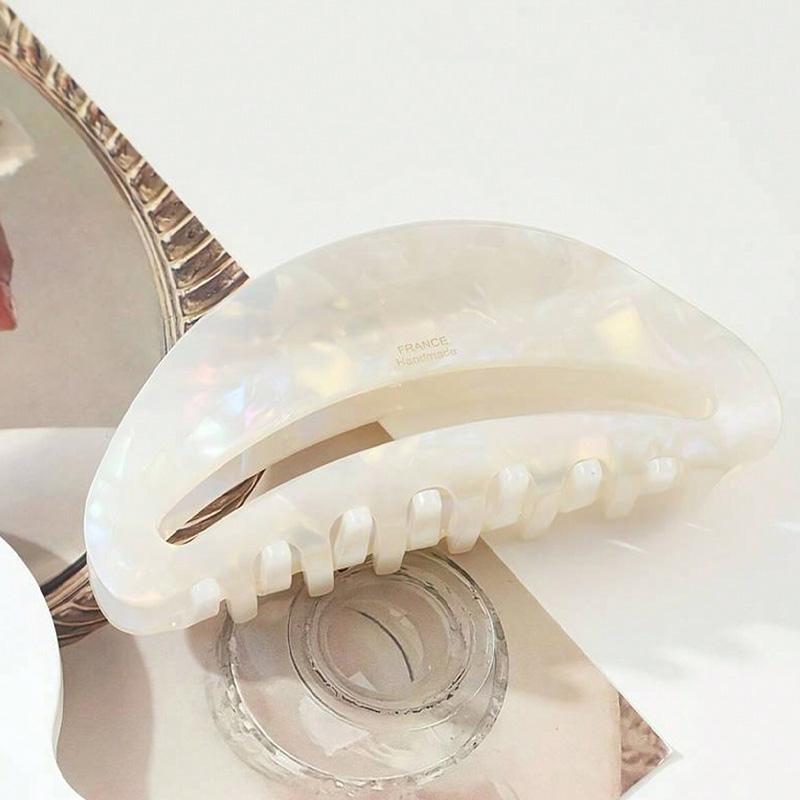 1pc Women's Elegant Hair Clip Set, Large Size, Fashionable Hair Clip, Thick Hair Shark Clip