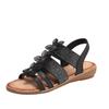 Bohemian Flower Wedge Sandals Women's New Open-toed Beach Roman Sandals
