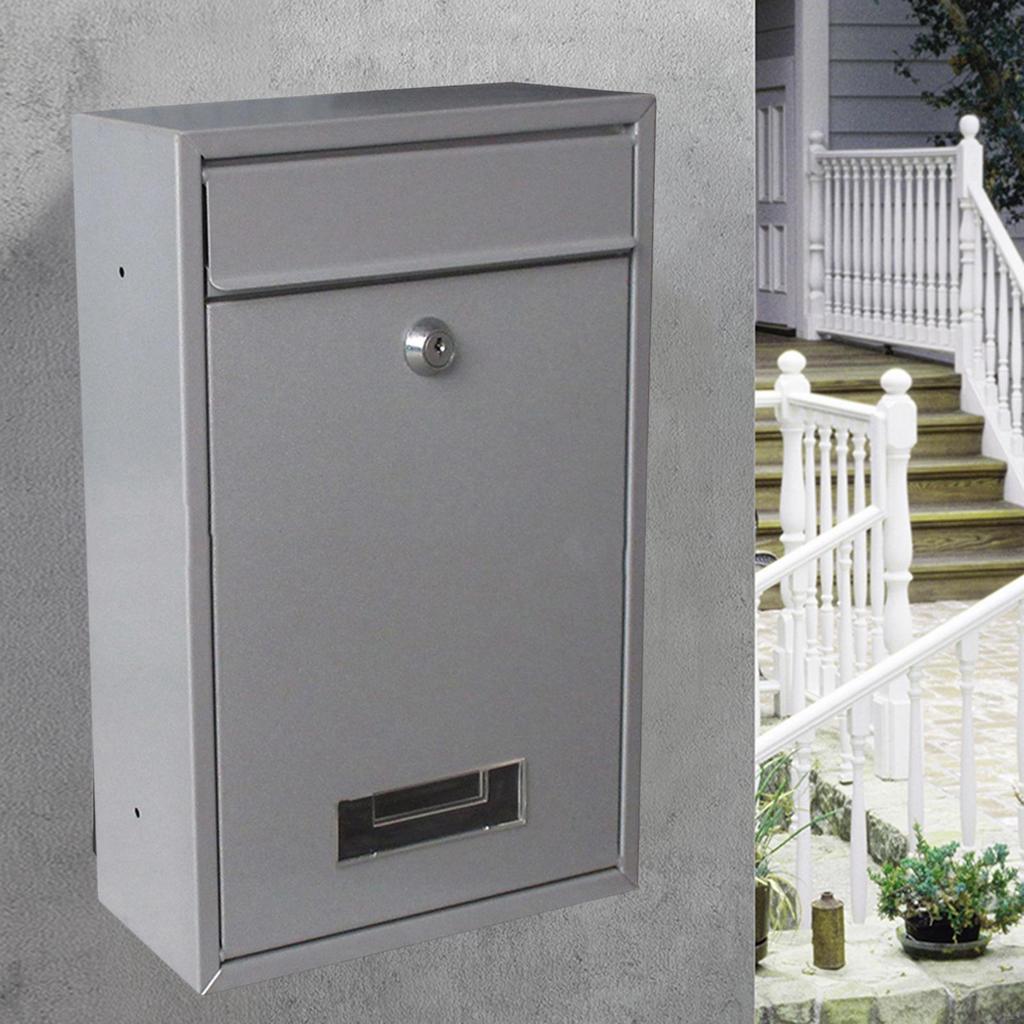 Wall Mounted Mail Box Lockable Keys