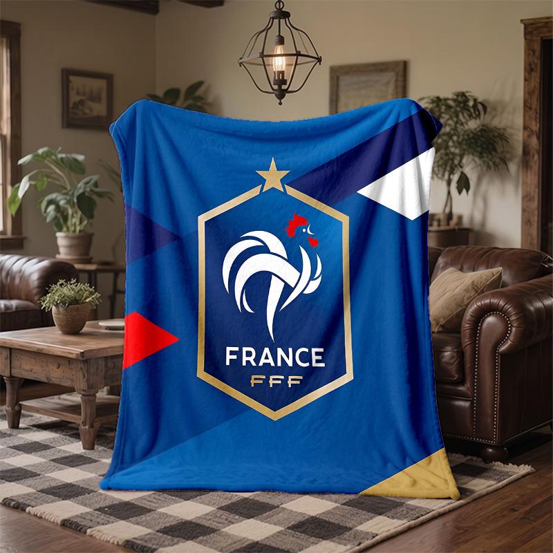 France national football team Print Flannel Blanket Soft Warm Sofa Bed Throw Blanket For Home Office Bedroom