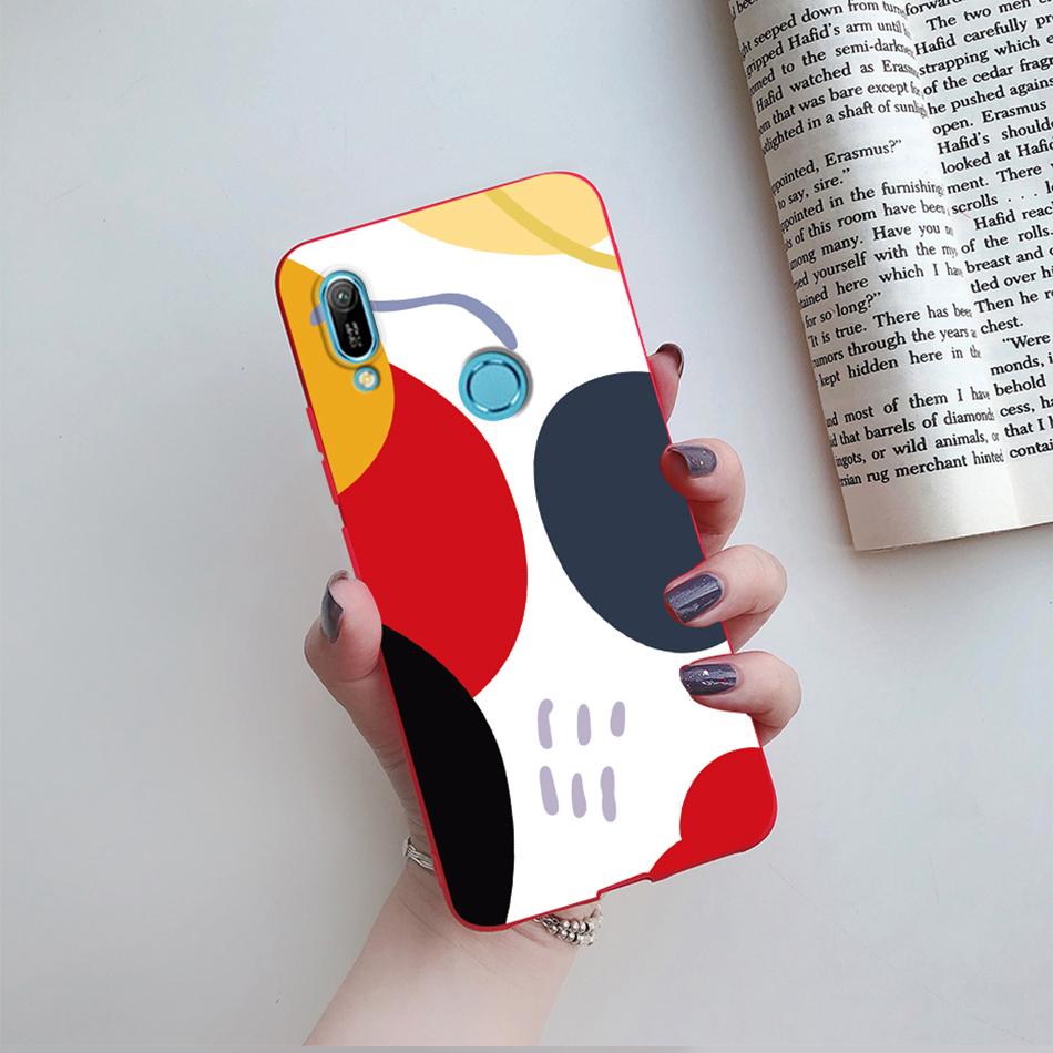 For Huawei Y6s 2019 Case Huawei Y9s Phone Case Fashion Flower Soft Silicone Back Cover For Huawei Y6 Pro 2019 MRD-LX2 Y 6S Etui