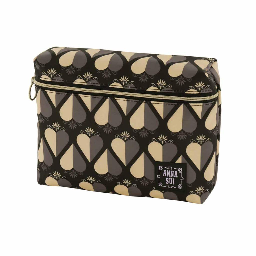 Big Pouch Chic Heart ANNA [ANNA SUI] Pouch/Travel (Black) SUI/Women's 001225-0001-01
