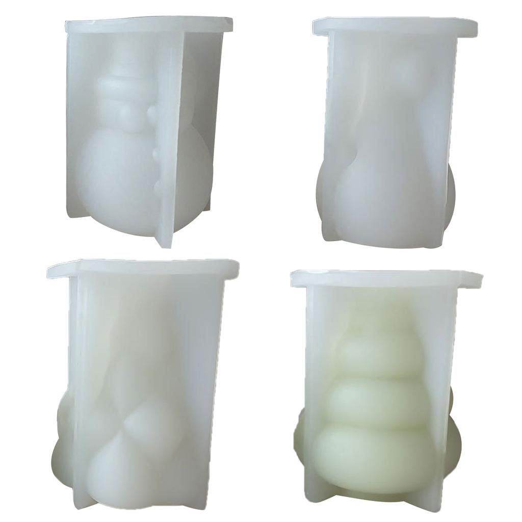Face-less Old Man Candle Mold Diy Crystal Dripping Glue Aromatherapy Candle Handmade Snowman Christmas Ornaments Mold