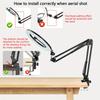 10 Inch Led Selfie Ring Light With Phone Holder Table Arm Stand Photography Lamp For Live Broadcast Streaming