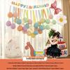 Xiaohongshu First Birthday Balloon Decoration Set for Boys and Girls: Party Background Scene Arrangement