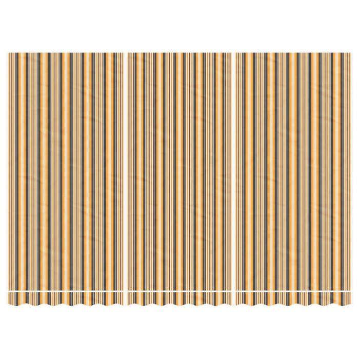 VidaXL Tissu de remplacement pour auvent rayures multicolores 4,5x3 m, dessus d'auvent de remplacement, parasol de terrasse, 367738