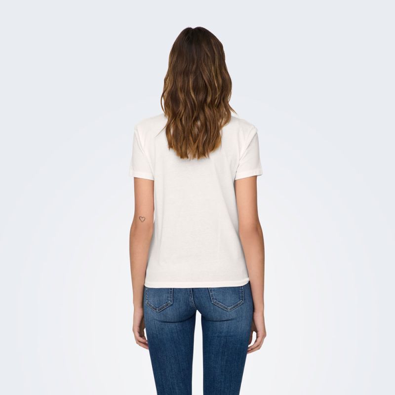 Round Neck T-shirt Michigan Cotton Amour Femme JDY