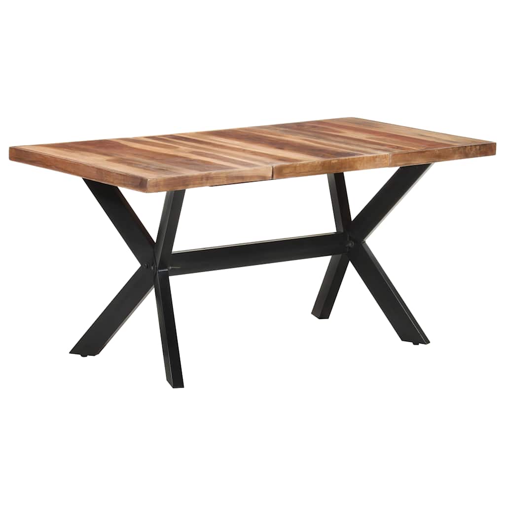 Dining Table 160x80x75 cm Solid Wood Honey Colored