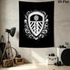Leeds Football Club Wall Tapestry Aesthetic Wall Hanging Printed Fabric Blanket Decorative Tapestries For Bedroom Living Room Home Decor