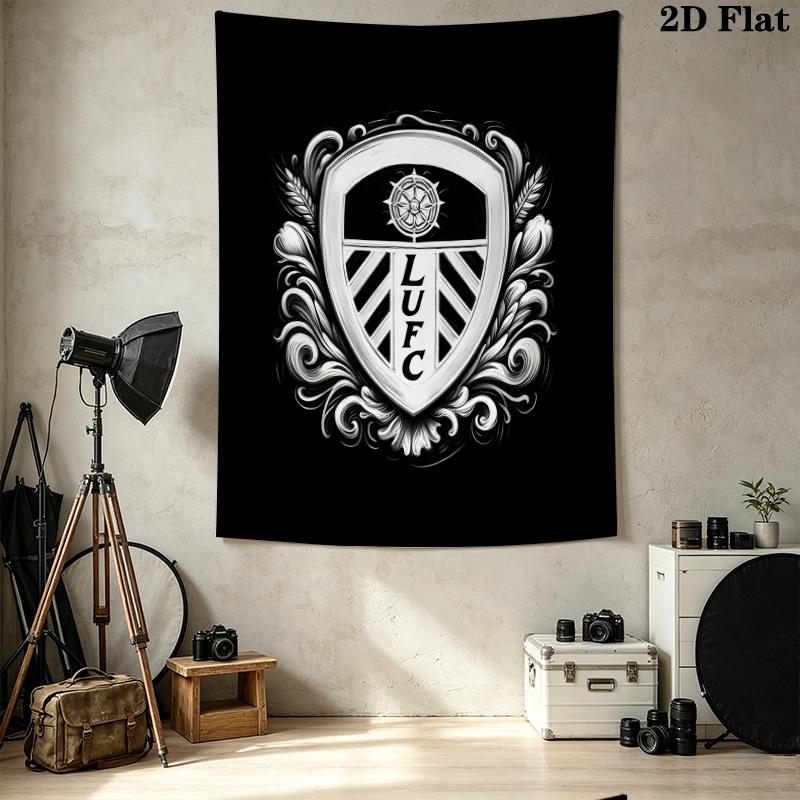 Leeds Football Club Wall Tapestry Aesthetic Wall Hanging Printed Fabric Blanket Decorative Tapestries For Bedroom Living Room Home Decor