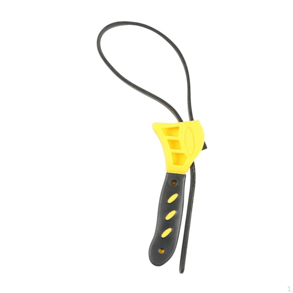 Strap Wrench Adjustable Compact Hand Tool Easy To Carry Versatile Oil Filtering Spanner for Plumbing