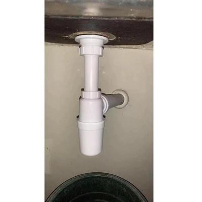 Set Sifone a P in PVC per Lavello da Cucina e Lavabo, Sifone Pesante Anti-Intasamento