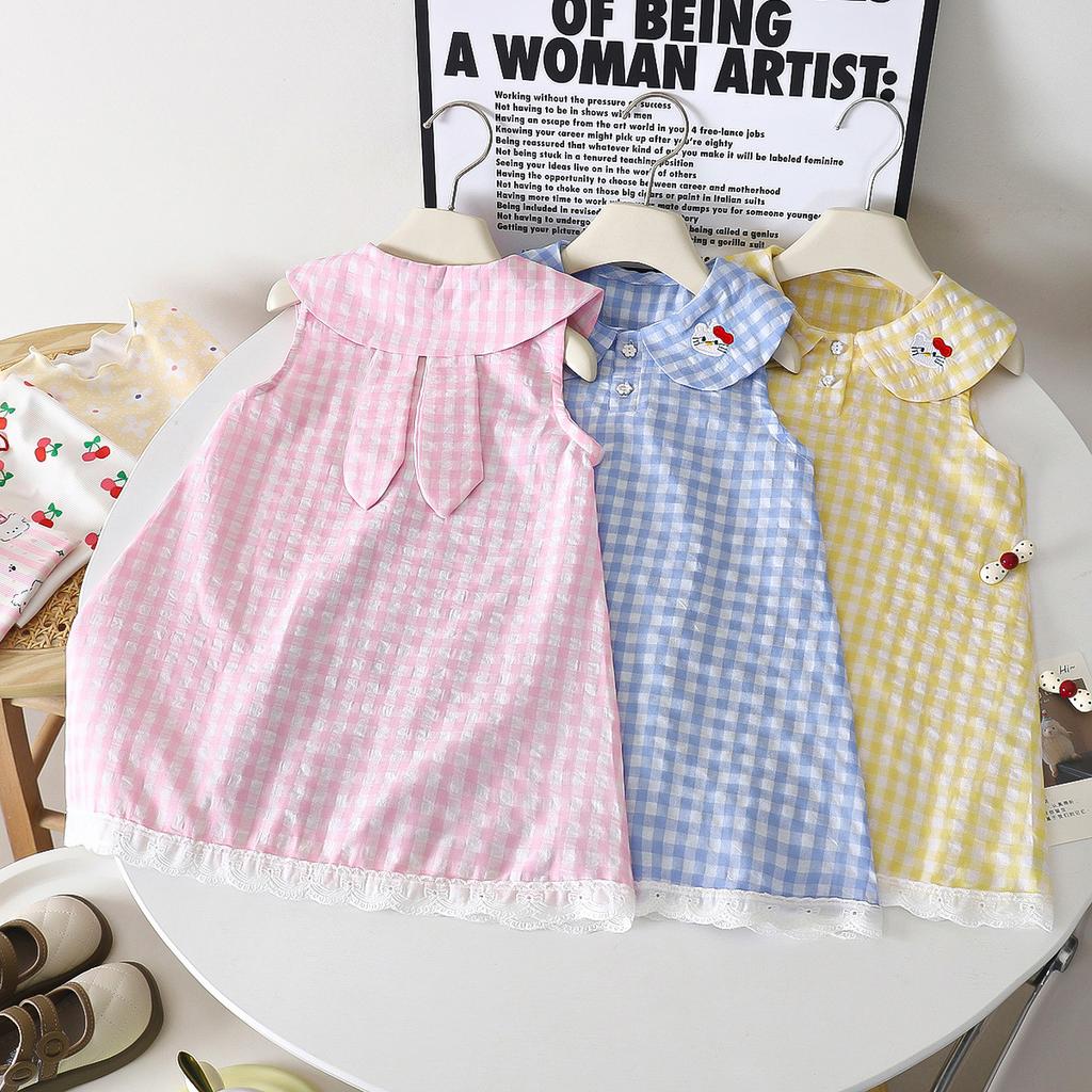 Cute Sleeveless Princess Dress for Infant Girls Soft Breathable Casual Party Birthday Daily Wear Little Baby Girl Summer Dress