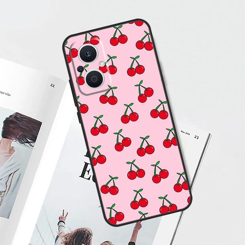 Cherry Cherries Pattern Case For OPPO Reno 15 F 14 13 12 11 10 Pro 14F 13F 12F 11F 8T OPPO Find X9 X8 X5 X6 Pro Cover
