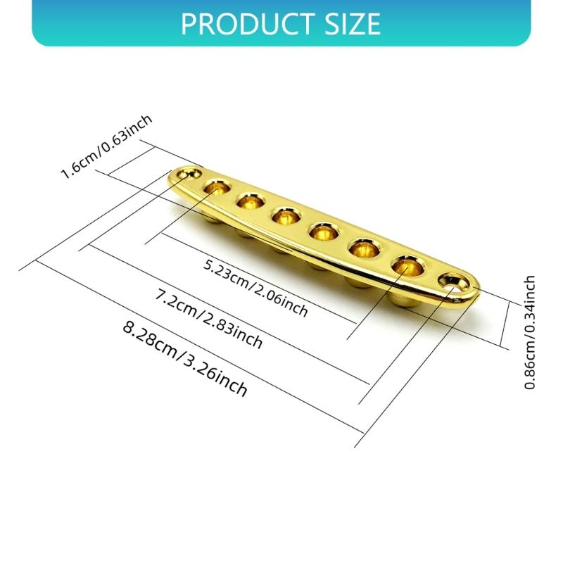 Guitar Bridge Ferrules Corrosion Resistant Improved String Tension Control Seamless Playabilitys Universal Compatibilitys