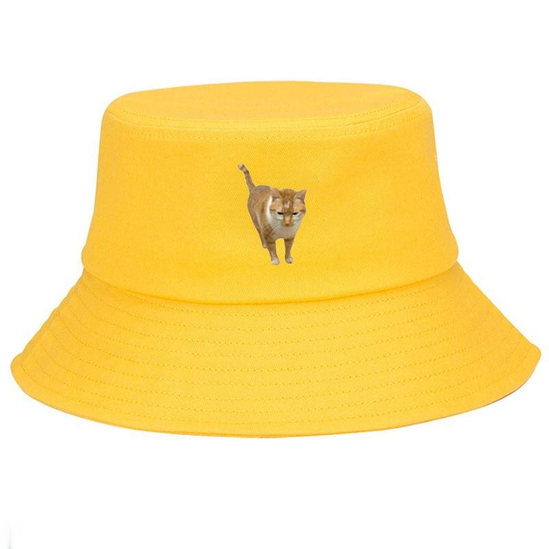 Customize Cotton Bucket Hat for Men Women Funny Anime Sign Breathable Sun Protection Daily Streetwear Cap Casual Outdoor Fashion