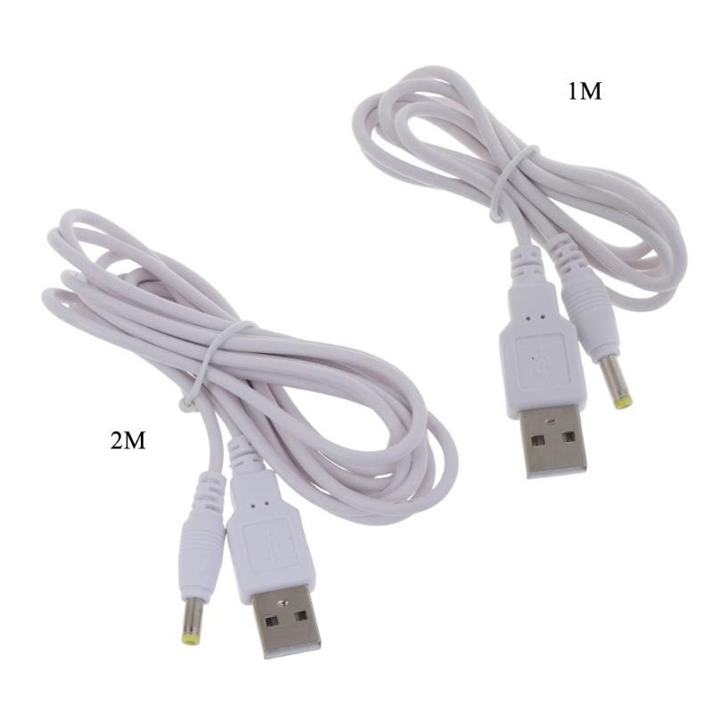 USB To DC 4.0x1.7mm 5 Volt DC Barrel Jack Power Cable,USB LED Strip Lights Flashlight Charging Cord USB To DC 4.0x1.7mm