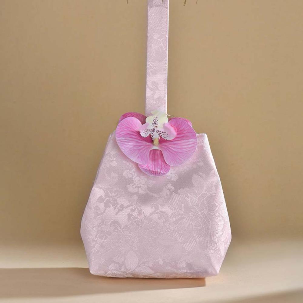 

Принт в китайском стиле, темпераментная маленькая сумочка, милая кисточка-узел, сумка на запястье, женская Style1-Pink