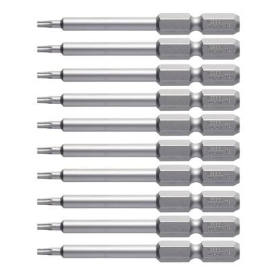 VESSEL Torx T8 X V ZP Bits, 65mm, 10-Piece Set,