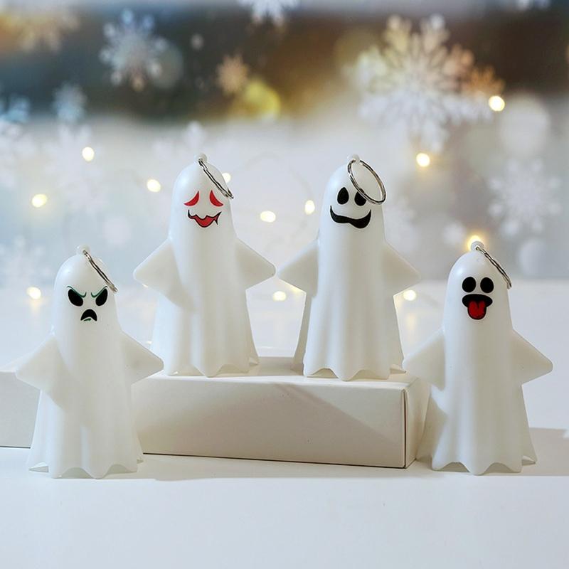 Decorative Lantern Battery Powered LED Light Indoor & Outdoor Hanging Lights Cute Ghost Shape Halloween Decorations