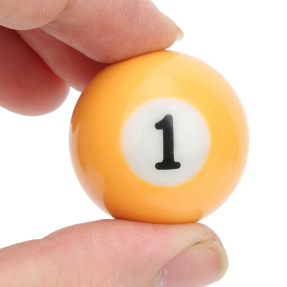 Numbered Billiard Balls Resin Mini Billiard Balls Set Durable Billiard Ball Set  Game Room 32MM