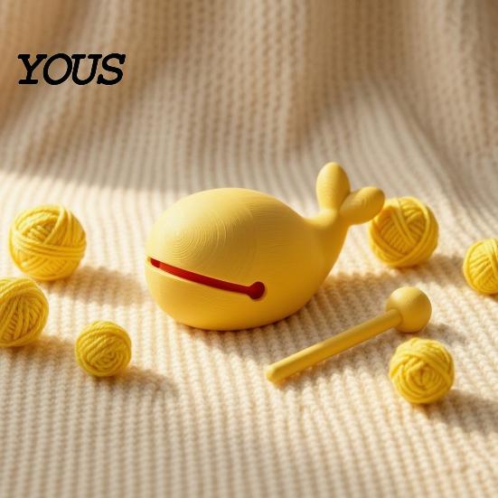 Novelty Plastic Gift for Friends 3D Printed Whale Wooden Fish Percussion Instrument with Mallet, Stress Relief Creative Sensory Fidget Toy Toy,