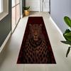 Leopard Design Runner Rug Animal Pattern Home Decor Long Carpet Soft Non-Slip Floor Mat for Hallway Living Room Bedroom