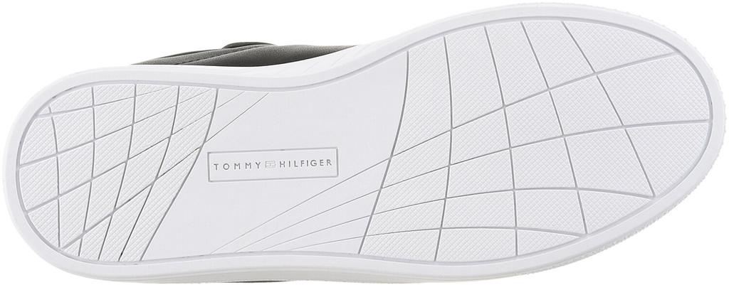 Tommy Hilfiger Court Sneaker Icon Flag Sneakers In Black Leather