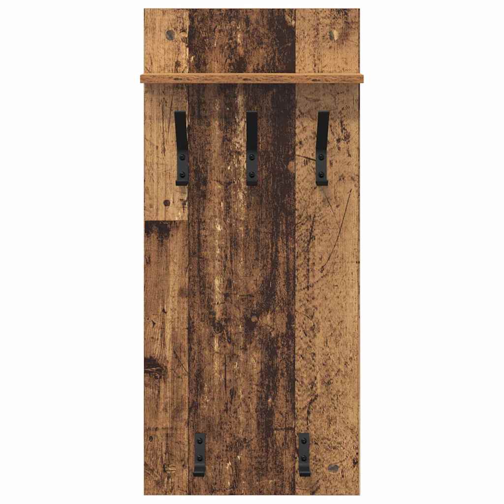 Wall Mounted Nightstand Reclaimed Wood Look 40 x 10 x 90 cm Engineered Wood