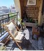 A1R Meiqi Outdoor Patio Rattan Balcony Furniture: Folding Table, Lounge, Sofa Chairs for Garden, Porch, or Courtyard.