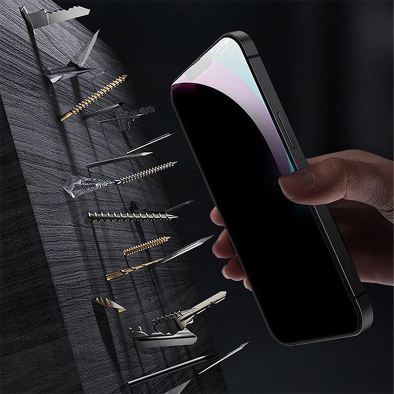 4PCS Privacy Screen Protector For iPhone 16 Pro Max Plus Anti-Spy Glass For iPhone 14 13 15 12 11 Pro Max 16 Pro Tempered Glass