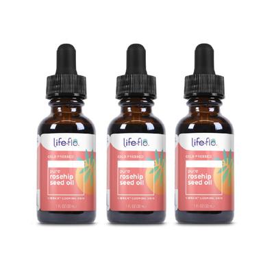 Life Flo Pure Rosehip Seed Oil 30ml 3pcs, 30ml, 3pcs