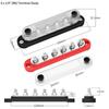 DaierTek Car Terminal Block Negative Bus Bar 12V 150A Terminal Block 12V Power Distribution Block M8 Termianl Bus for Automotive