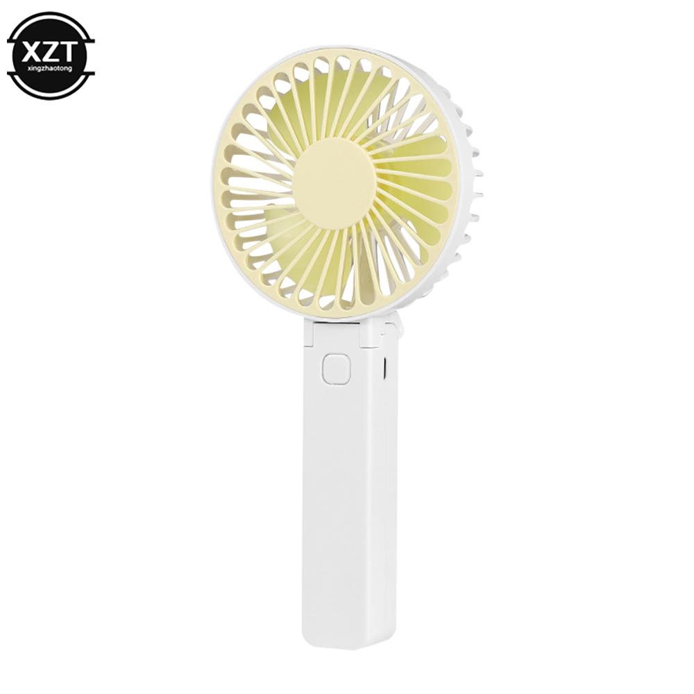 Portable Mini Desktop Air Cooler Folding Fan Handheld USB Rechargeable Fan Outdoor Travel Sports Fan
