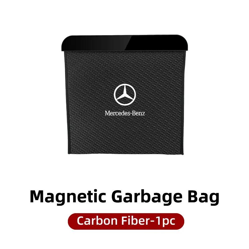 

GLC GLB Car Trash Can Garbage Organizer Bin Hanging Portable Dustbin For Mercedes Benz W211 W124 W176 W177 C180 C200 C260 C300