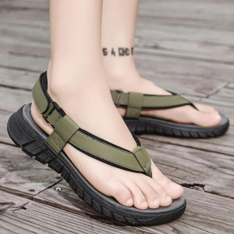 Fashion Sports Male Shoe Outdoor Soft Luxury Designer Open Toe New Arrival on Offer Pvc 2025 Breathable Summer Low Price H Men's Sandal