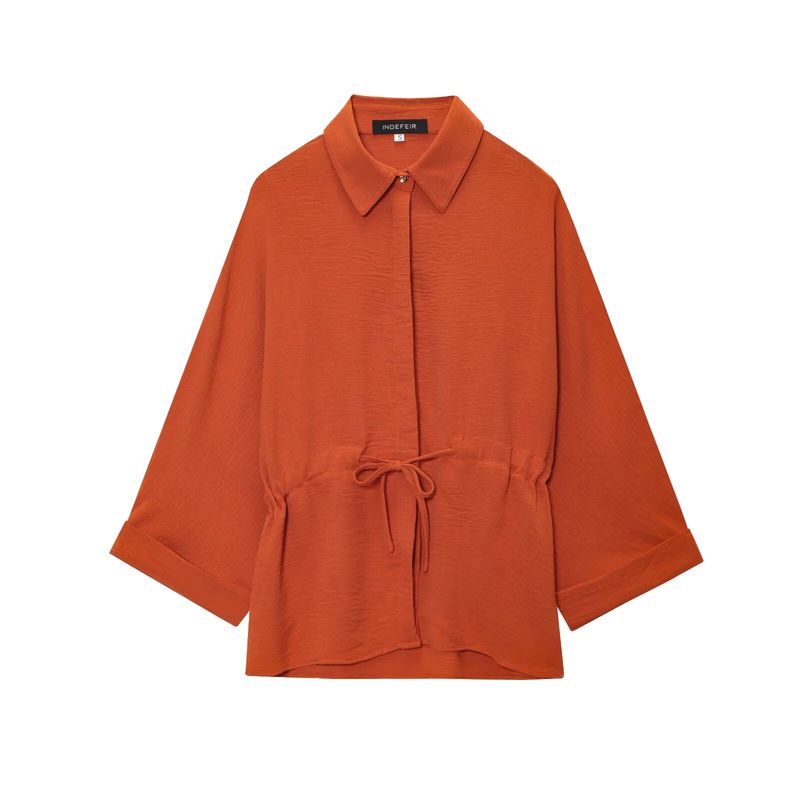 Kaslead New Women Clothes Western Style Long Sleeve Lapel Shirts High Waist Trousers 2728568 2116568