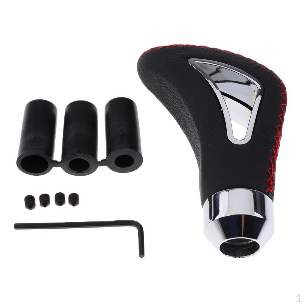 

Universal Leather Manual Stick Knob er Black For
