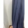 Damen Frühlings Sommer Baumwolle Leinen Maxikleid Hemdkragen Langarm Knöpfe Locker Große Größen Freizeitkleid mit Taschen für Tägliches Urlaubs Tragen