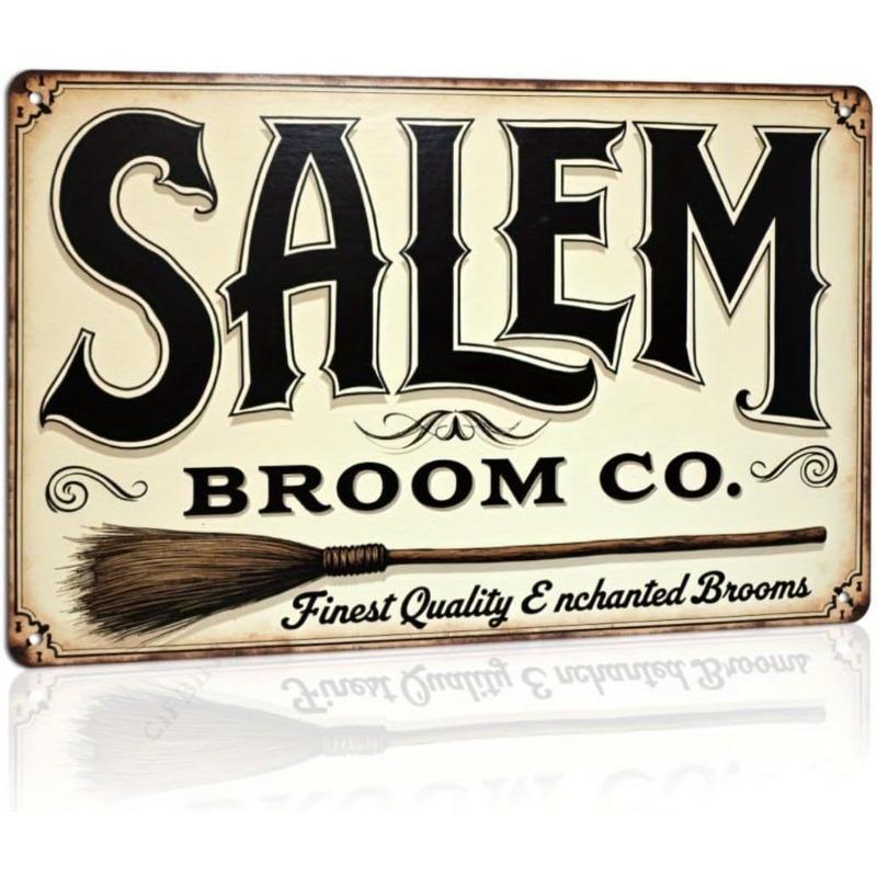 Halloween Metal Wall Sign Spooky Decor 20x30cm