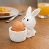 Stable Ceramic Egg Cup Smooth Rabbit Eggs Cup Creative Egg Stand Holder  Easter Decor