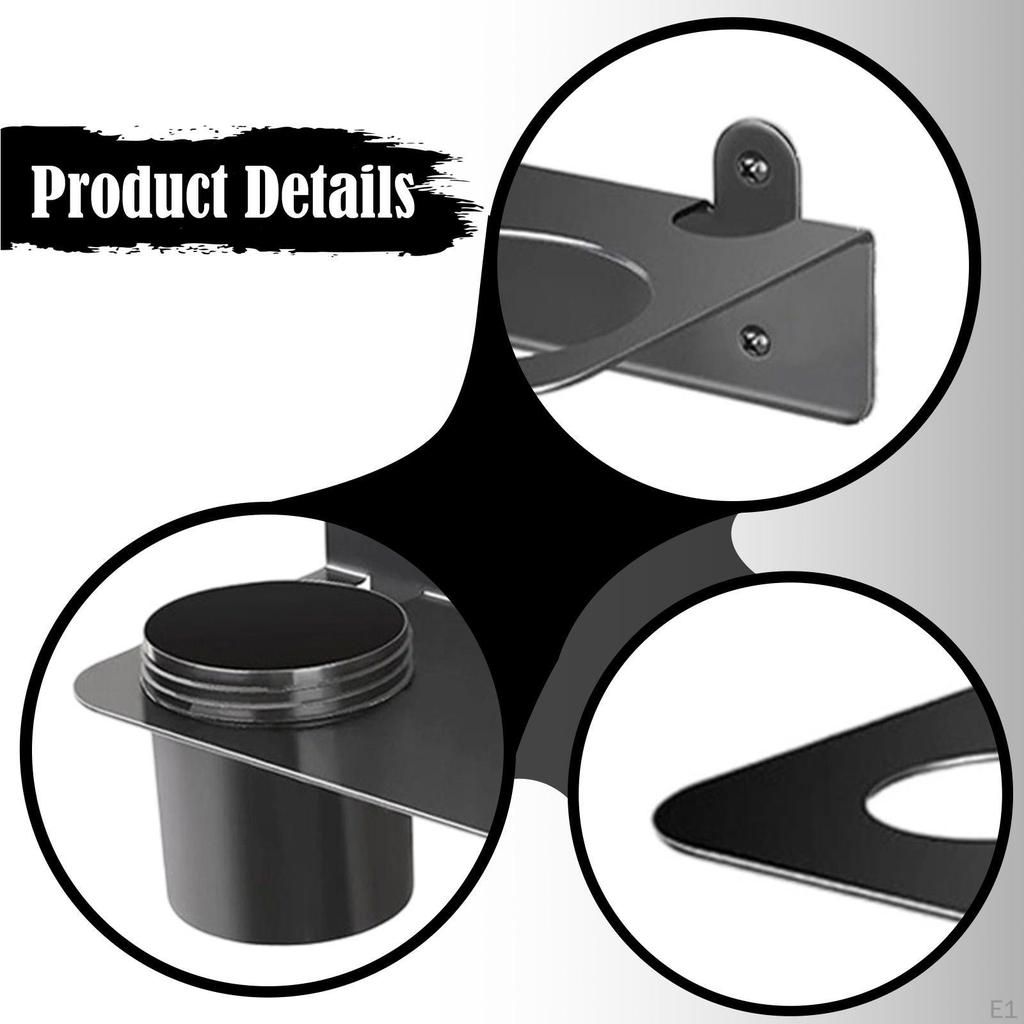 Öl Doppeltrichterhalter Wandmontage Schwerlast mit Schrauben Abnehmbare Tropfschalen Flüssigkeitsablauf