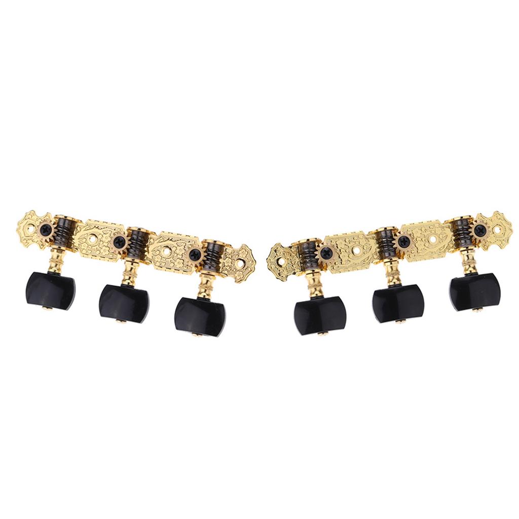 Alice AOS 020B3P 1 Pair Gold Plated 3 Machine Head Classical Guitar String Tuning Keys Pegs