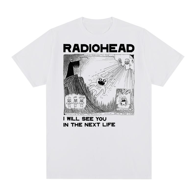 

radiohead Vintage tshirt Rock Band Camisetas Clothing Cotton Unisex T shirt New TEE TSHIRT Womens tops S