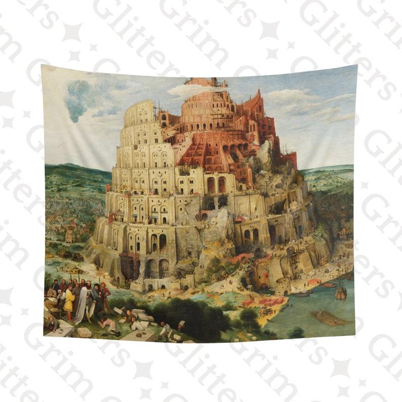 Tower of Babel tapestry 75x100