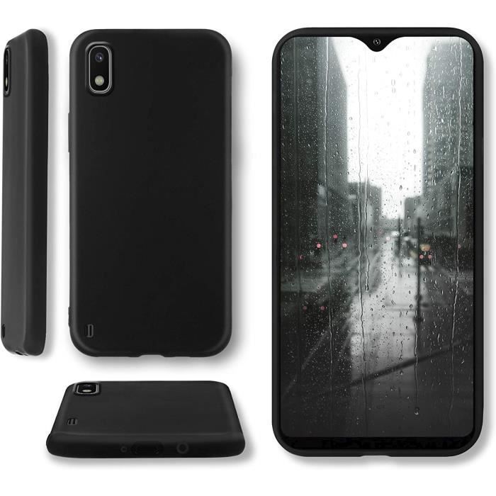 Silicone Case - LittleMonkey - Samsung A10 - Black - Matte Finish - Flexible
