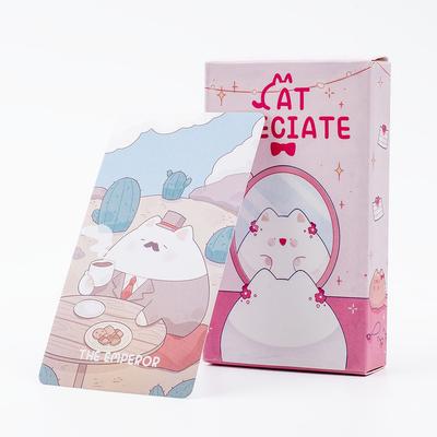 Cat Preciate Tarot Fate Divination Cards for Family Party Board Games
