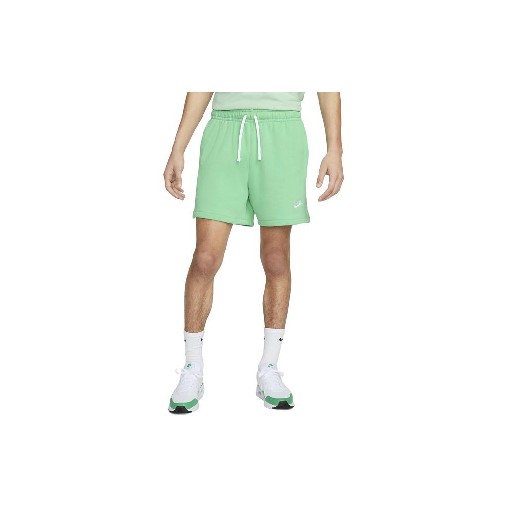 Nike Club Fleece Solid Color Sports Shorts Men Shorts Spring-Green DX0731-363