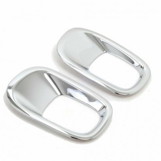 For Jeep Renegade 2015-2023 Bright Chrome Rear Fog Light Eyelid Molding Trim 2PC