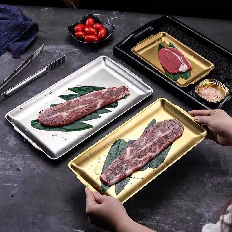Premium Gold 304 Stainless Steel Serving Tray